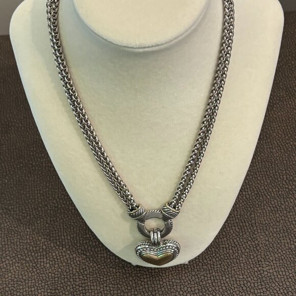 Statement Necklace with Heart Designer Inspired - Picture 1 of 10